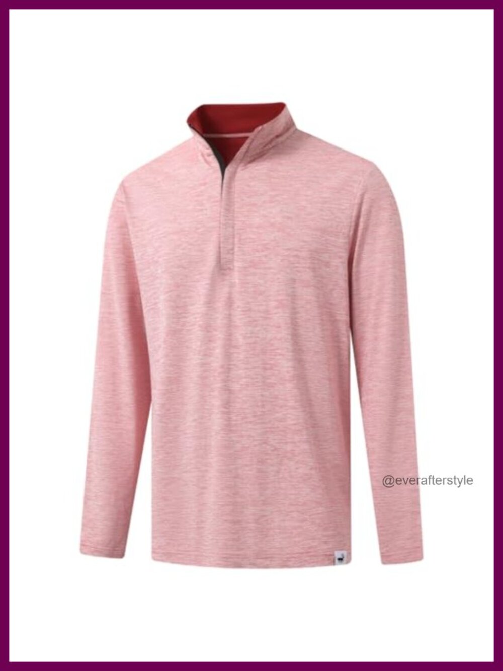 Mens Quarter Zip Pullover Performance Dry Fit Mock Neck Golf Sweatshirt